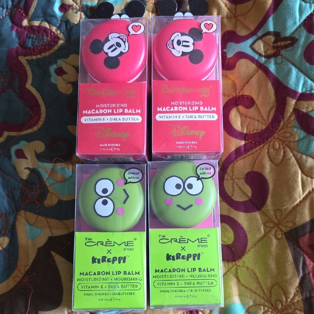 Disney x Keroppi Red and Green Macaron Lip Balm Duo